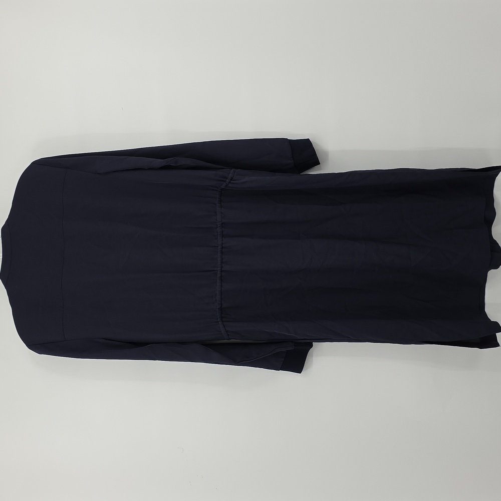 Theory Silk Midnight Blue Button-Up Dress Womens Size S - Picture 4 of 8